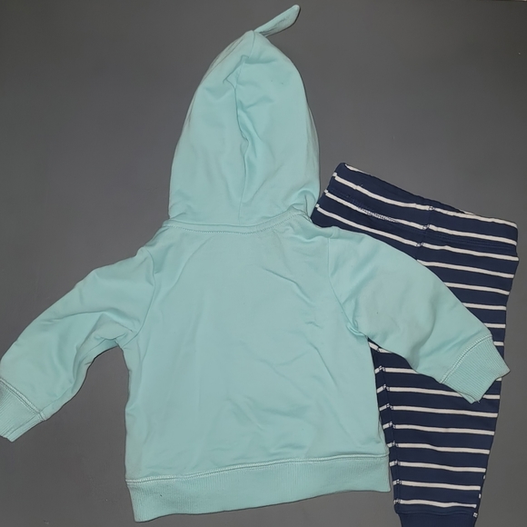 (6 mos) Carter's Shark Hoodie Sweatsuit - Picture 9 of 9